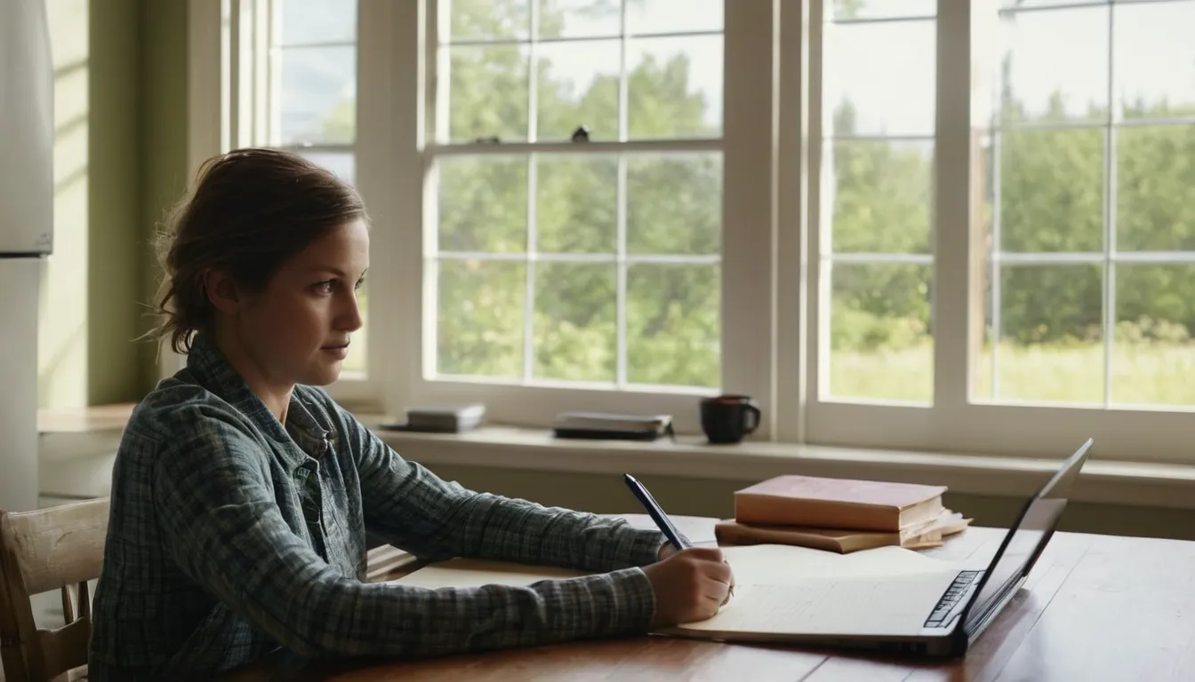 A homeowner in the Frederick area looking over window options at the kitchen table
